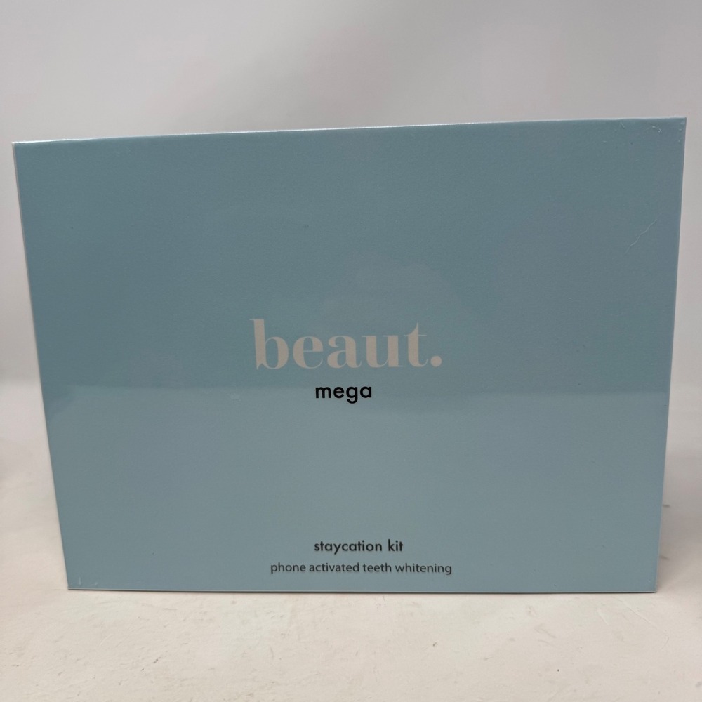 Beaut‎ Mega Staycation Kit Phone Activated Teeth Whitening System Blue New